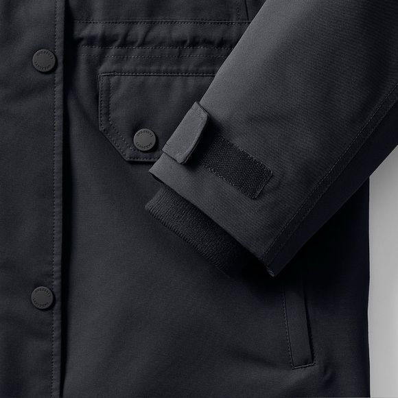 Lands’ End Women's Expedition Down Waterproof Winter Parka Coat black - Picture 7 of 10